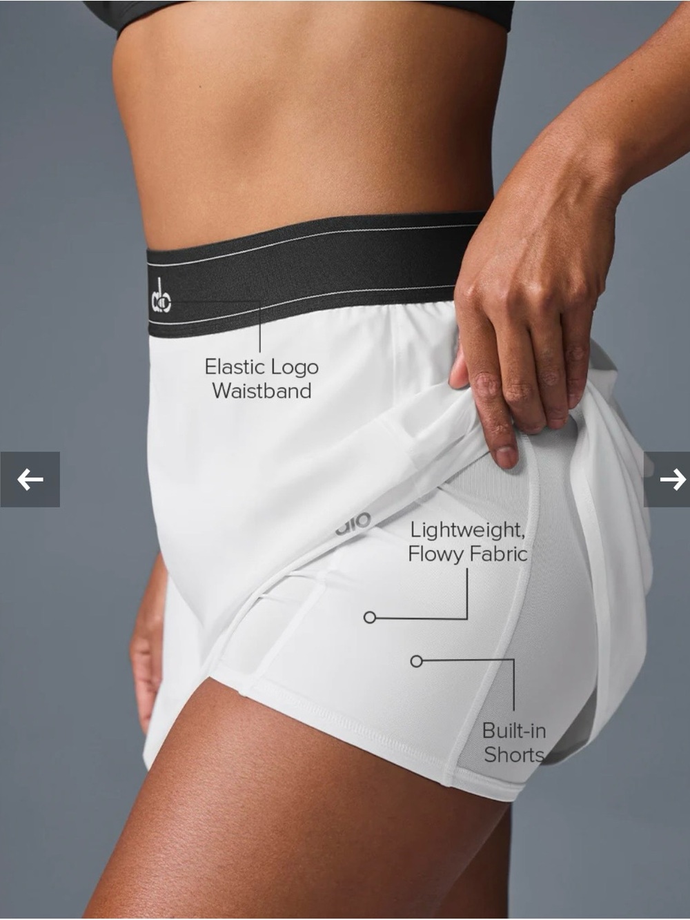 Alo yoga , match point tennis skirt